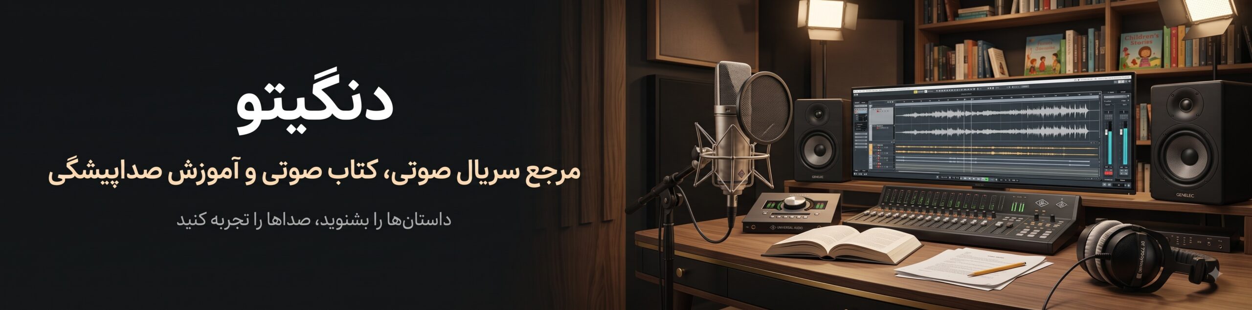 دنگیتو | مرجع سریال صوتی، کتاب صوتی و آموزش صداپیشگی